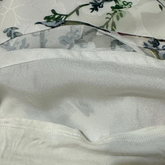 Ted Baker London Floral Bird Print Top - White and Multicolor - Picture 5 of 5